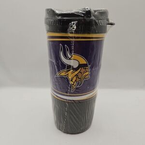 Whirley Drink Works NFL Minnesota Vikings Football 16 Oz Tumbler Mug Sealed